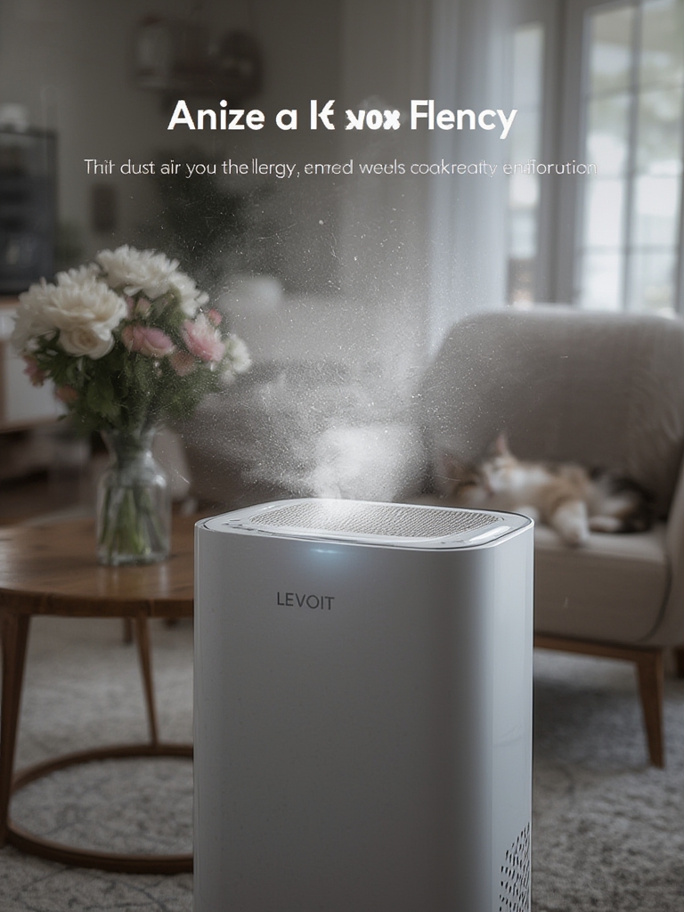 air purifier in action