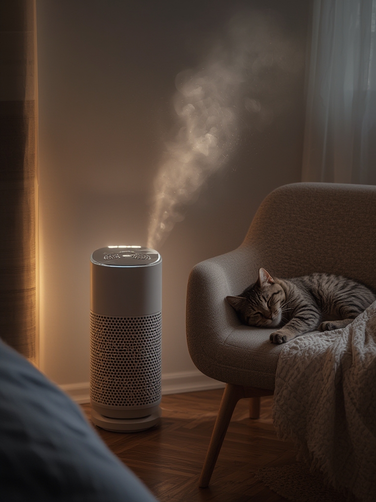 HEPA purifier in action