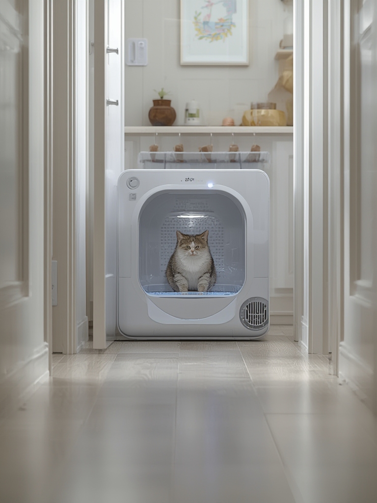 Self-Cleaning Litterbox: 7 Ultimate Steps For An Amazing Cat Solution (2026) 2 self-cleaning litterbox in action