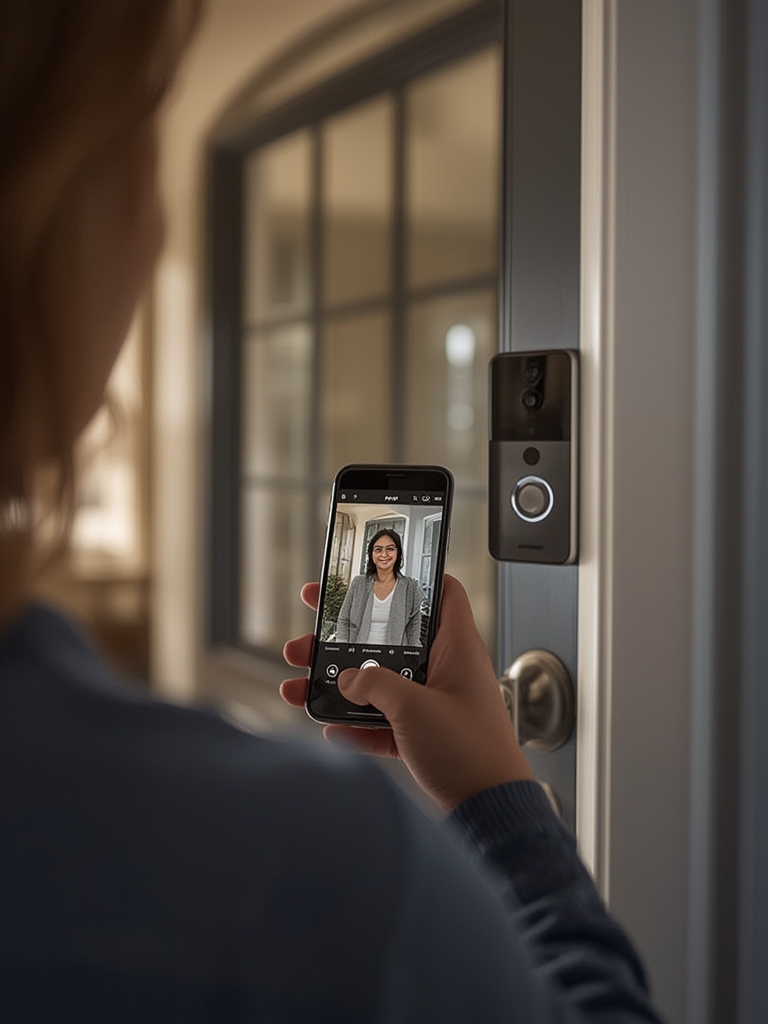 video doorbell in action