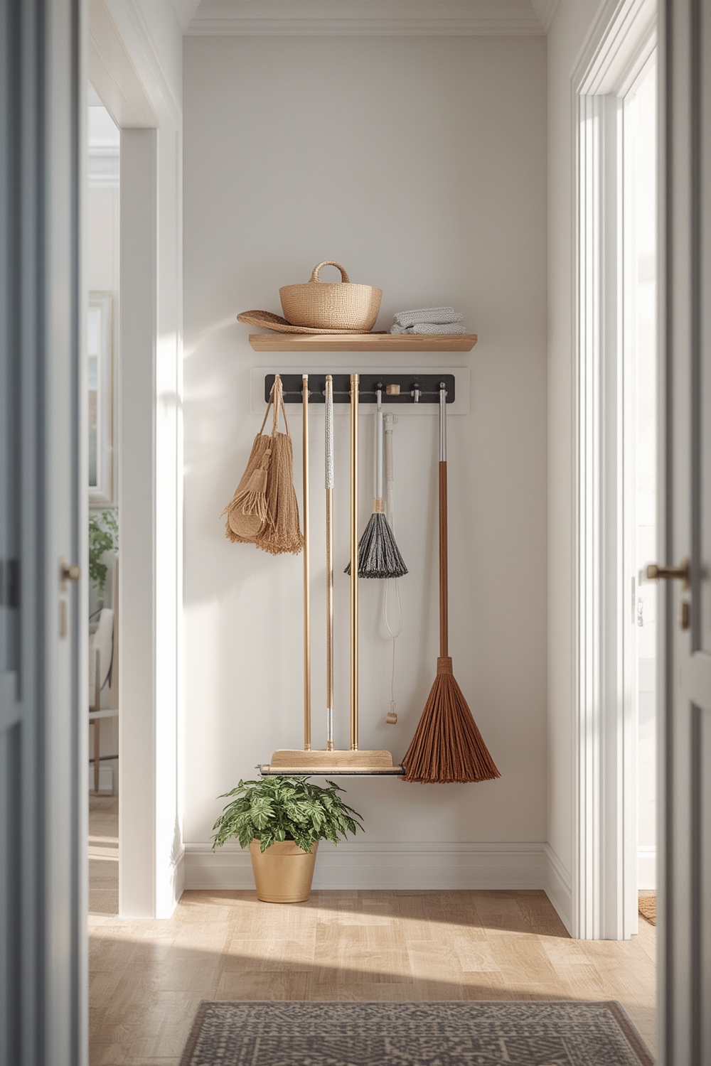 broom holder product view