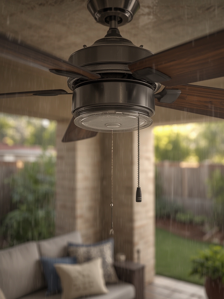 outdoor fan in action