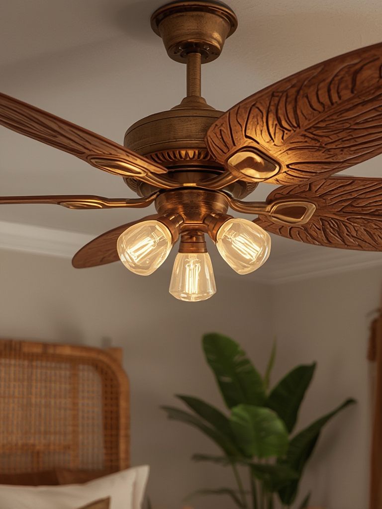 tropical fan in action