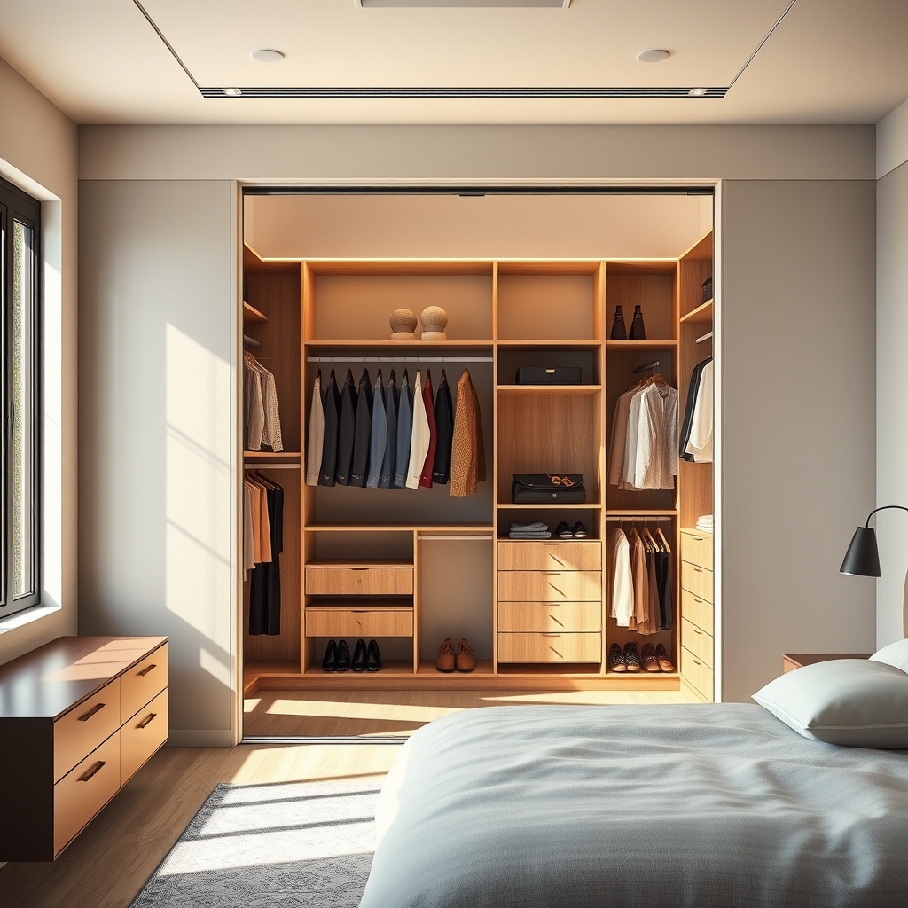 Closet organizer product view