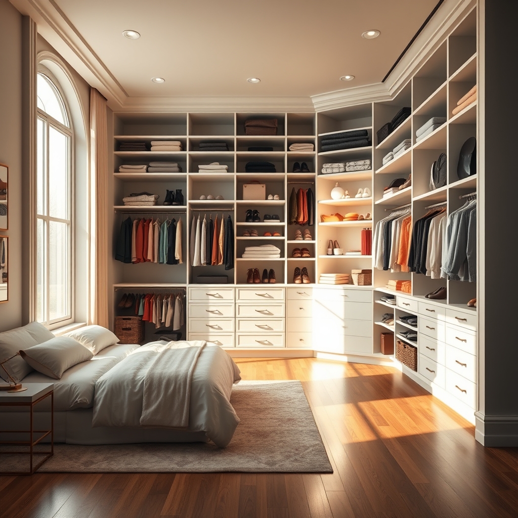 closet organizer system for bedroom - Illustration 1