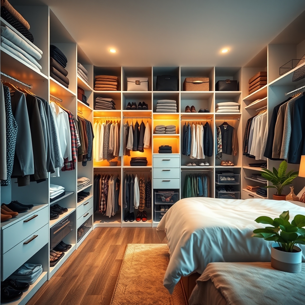 closet organizer system for bedroom - Illustration 2