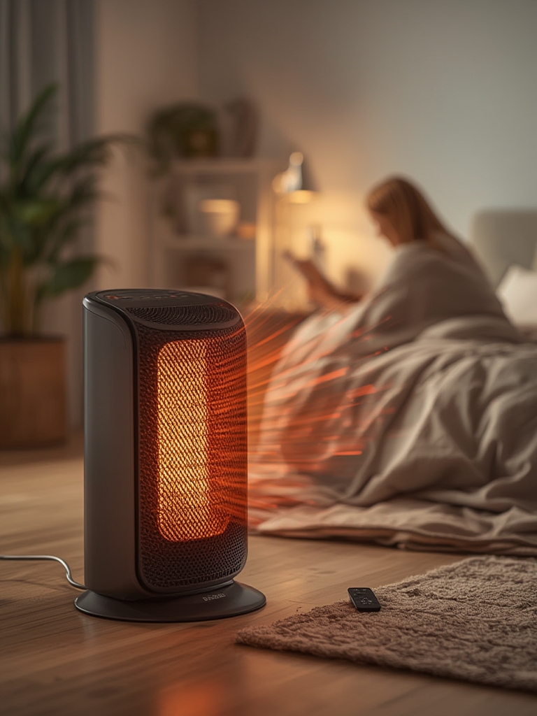 space heater in action