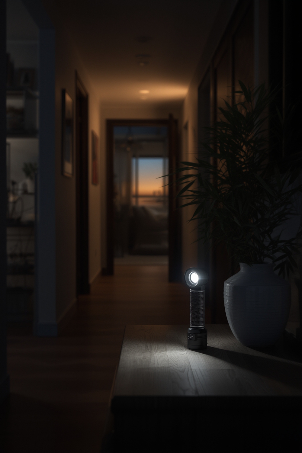 emergency flashlight product view