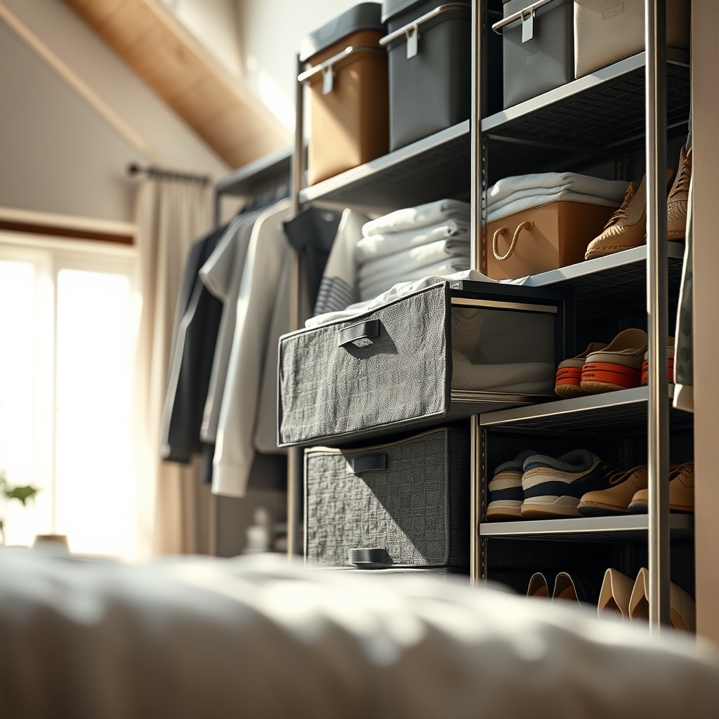 closet organizer in action