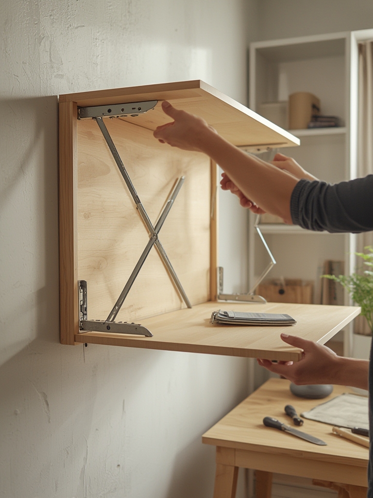 foldable wall mounted desk - Illustration 2