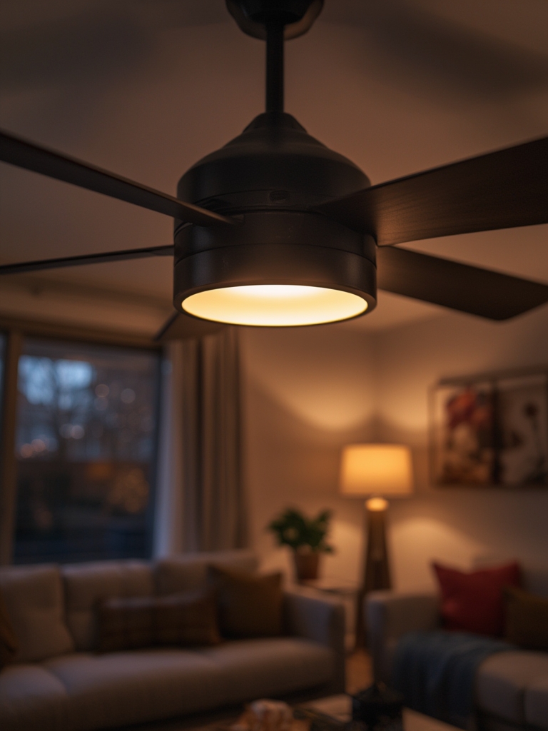 ceiling fan in action