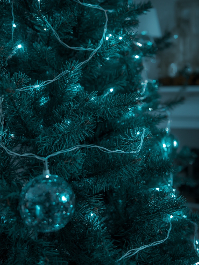 Teal Lights: 7 Ultimate Checklist For Amazing Christmas 2026 Decor 2 teal lights in action