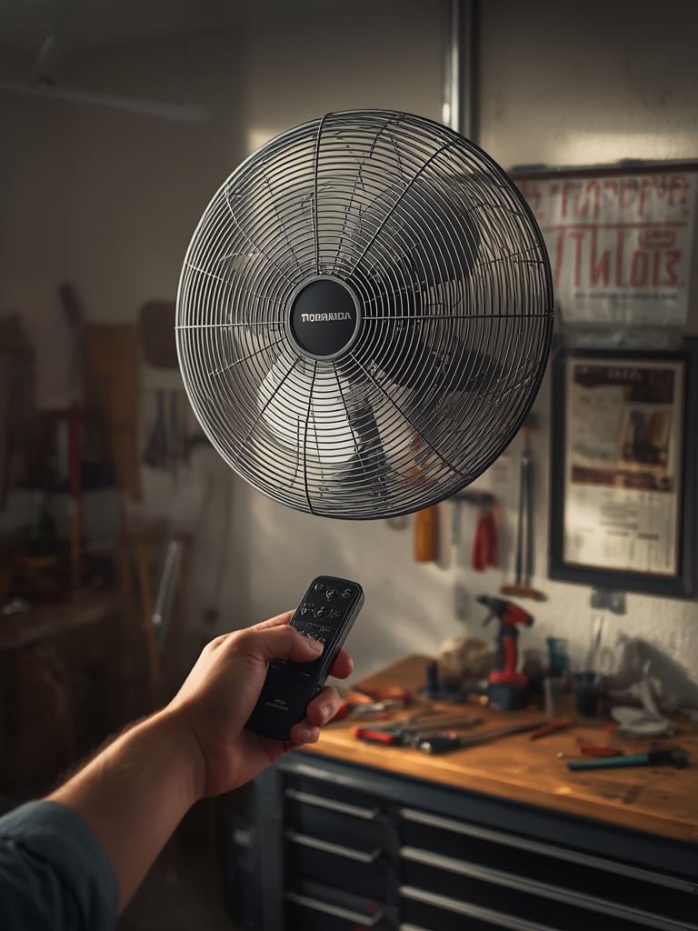 wall fan in action