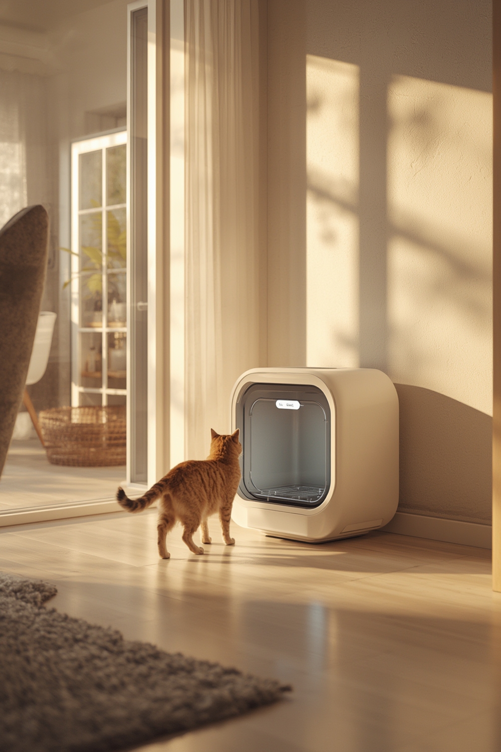 self cleaning litter box - Illustration 1