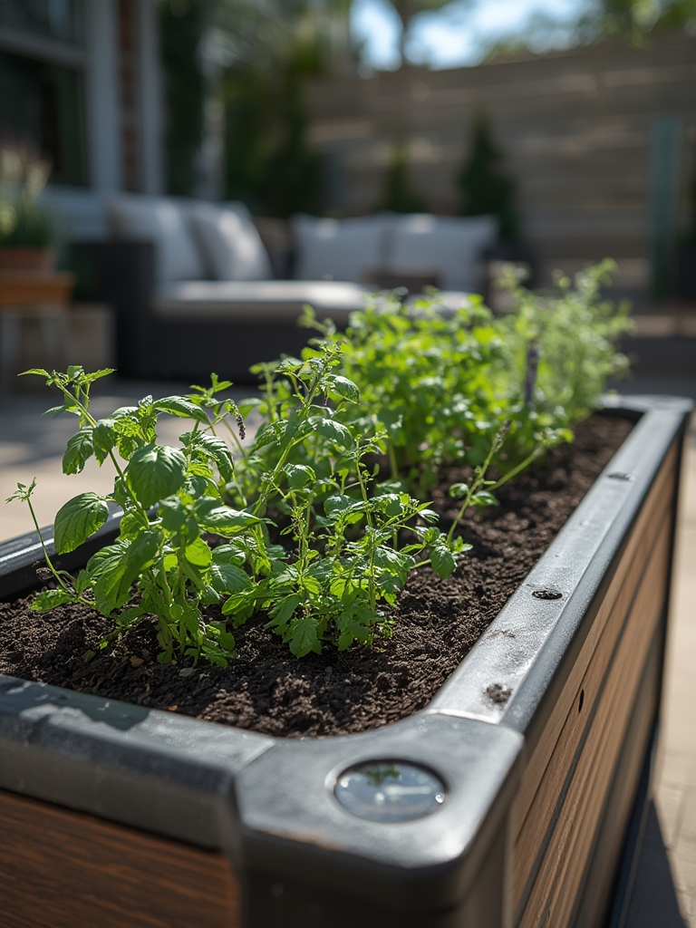 raised planter in action
