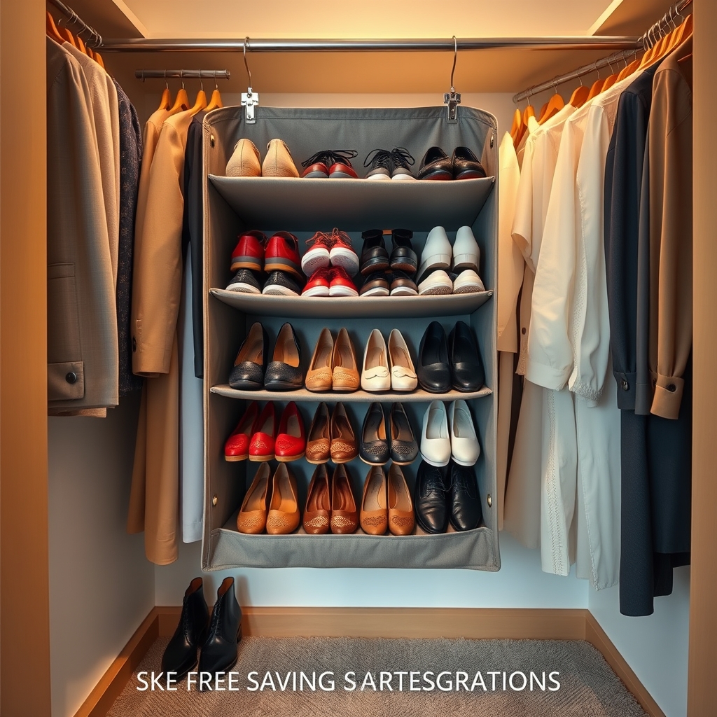 hanging organizer in action