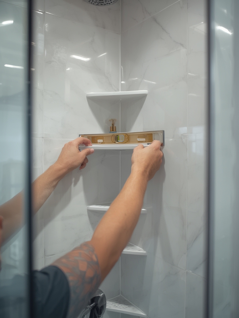 shower caddy corner shelf - Illustration 2