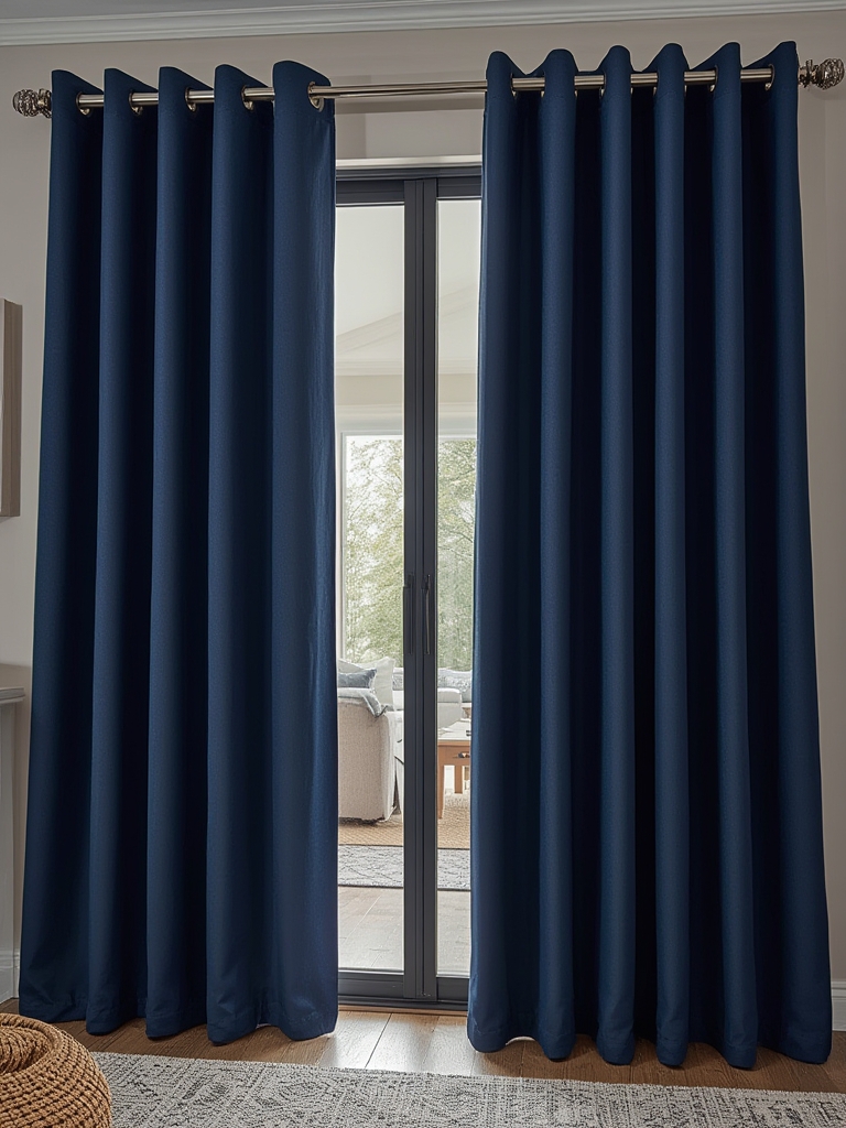 blackout curtains in action