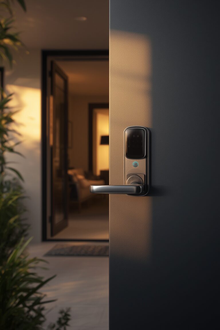 smart door lock with fingerprint