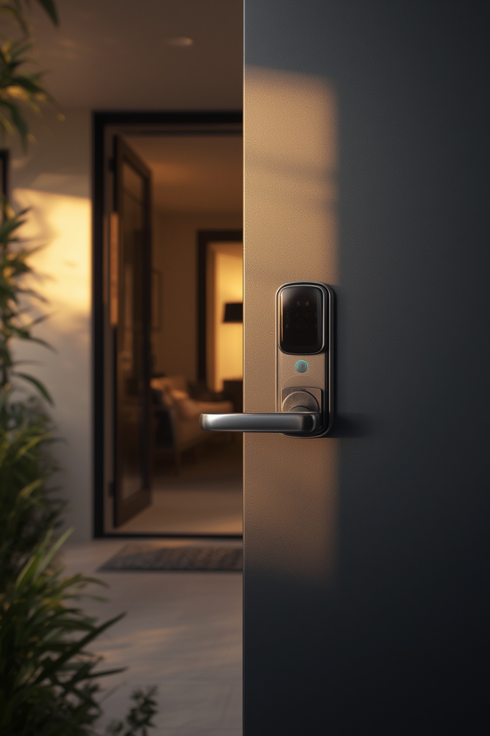 smart door lock with fingerprint