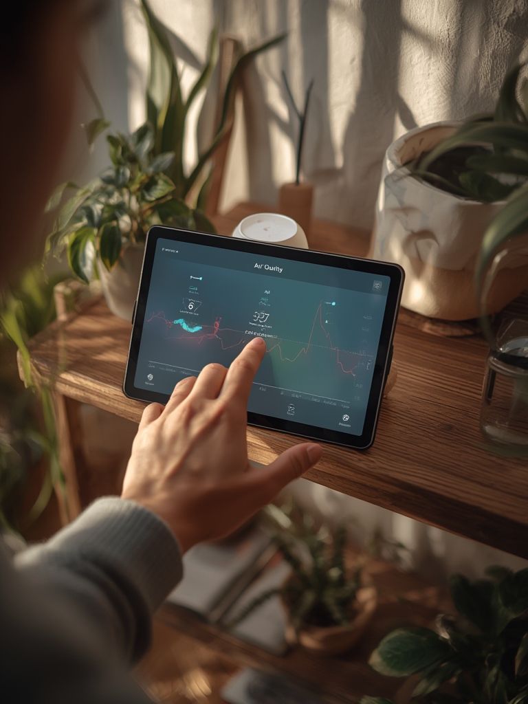 smart indoor air quality monitor - Illustration 2