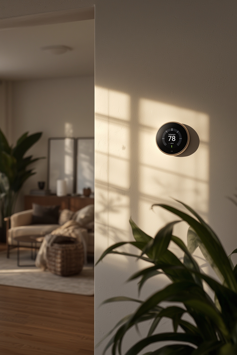 smart thermostat product view