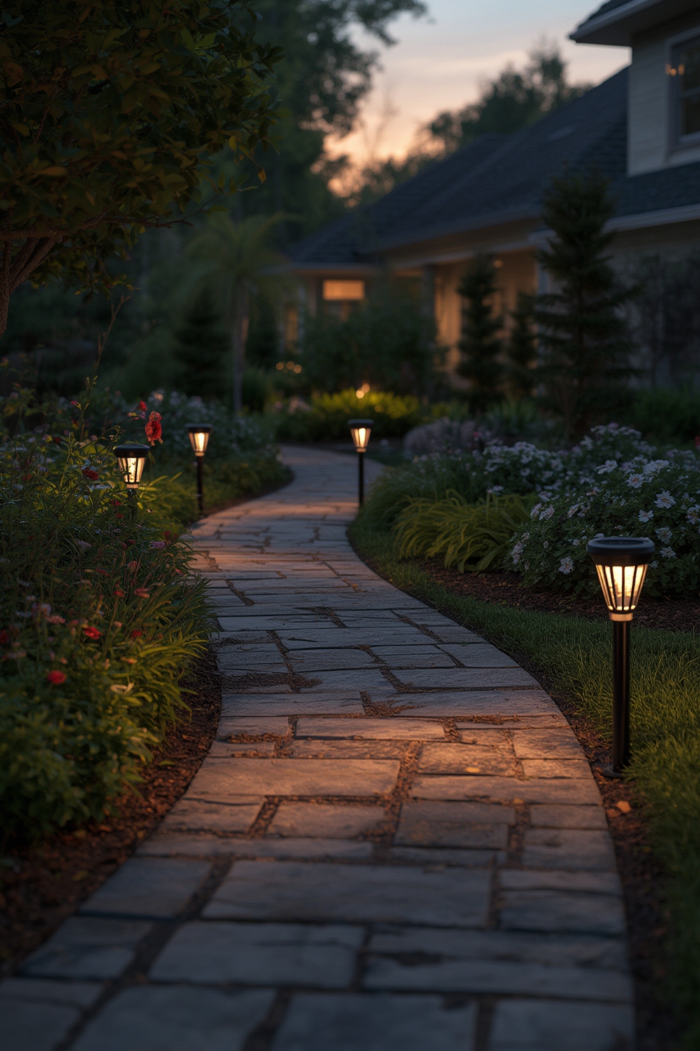 solar pathway lights outdoor - Illustration 1