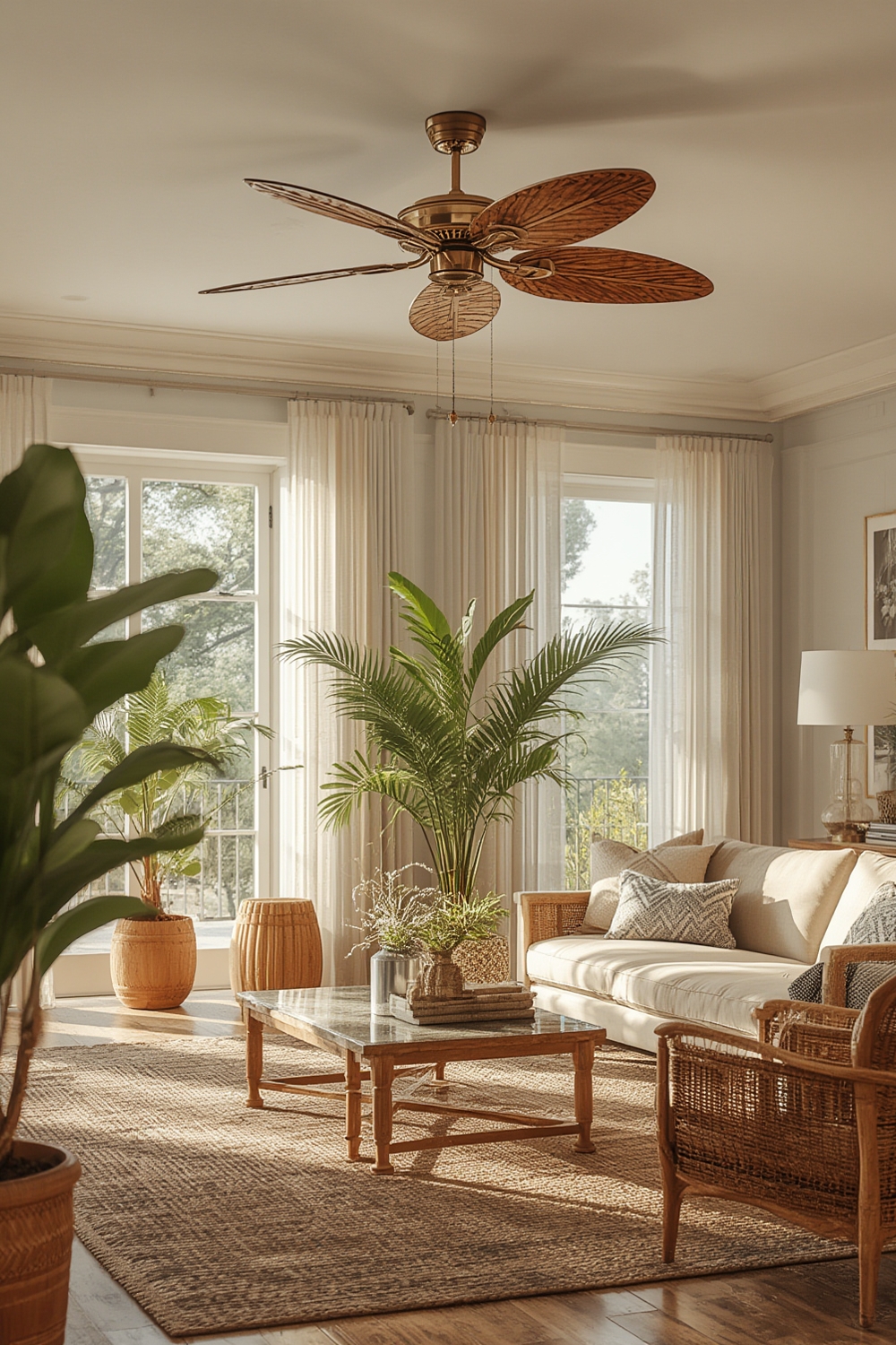 tropical fan product view