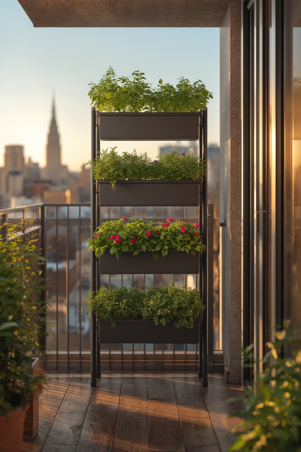 vertical planter product view