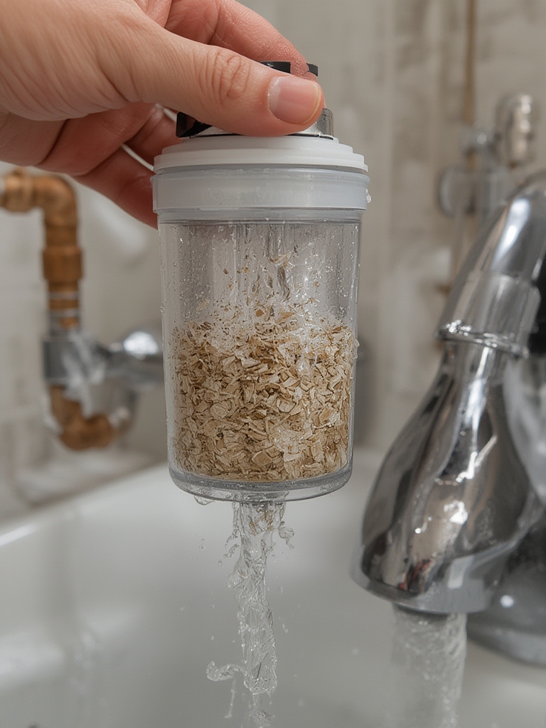 sediment filter in action