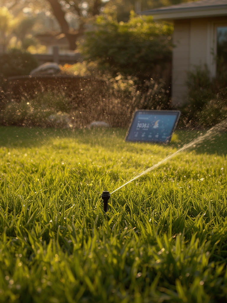 smart sprinkler in action